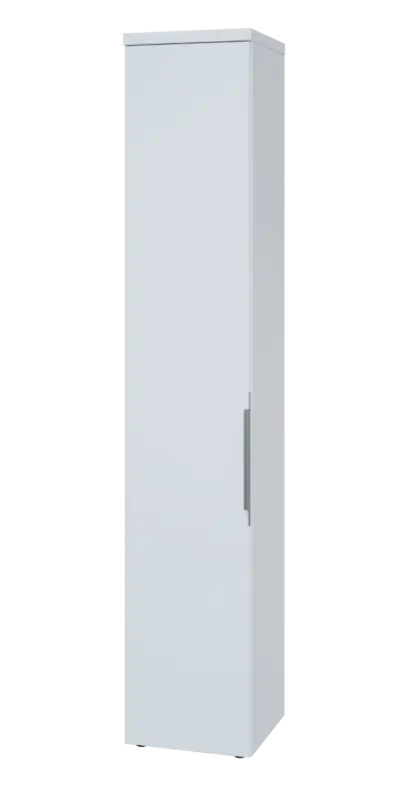 SIN 6 - 4D kancelářská skříň, 1-dveřová, levá, 2170x400x400, bílá